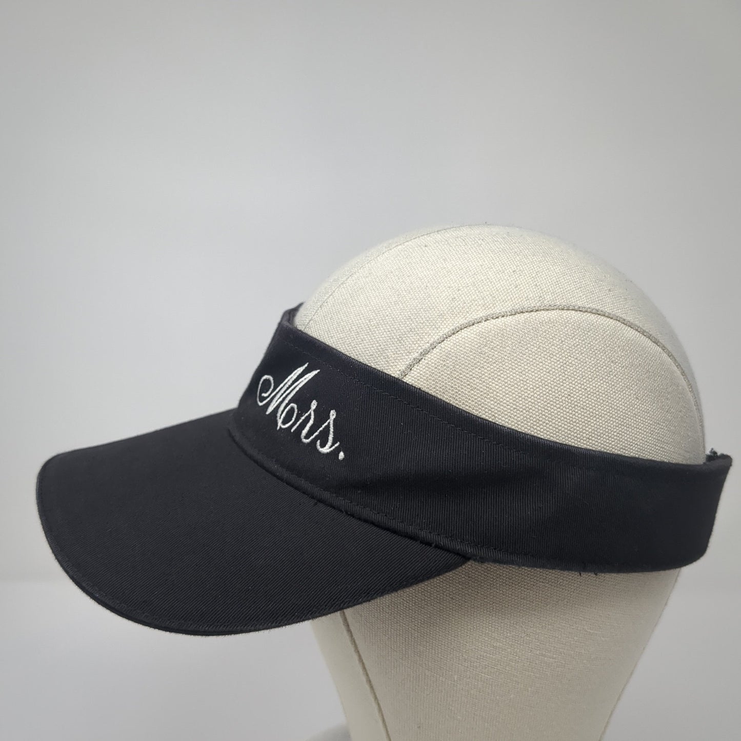The Mors Sun Visor Hat Black One Size Adjustable Lightweight Embroidered
