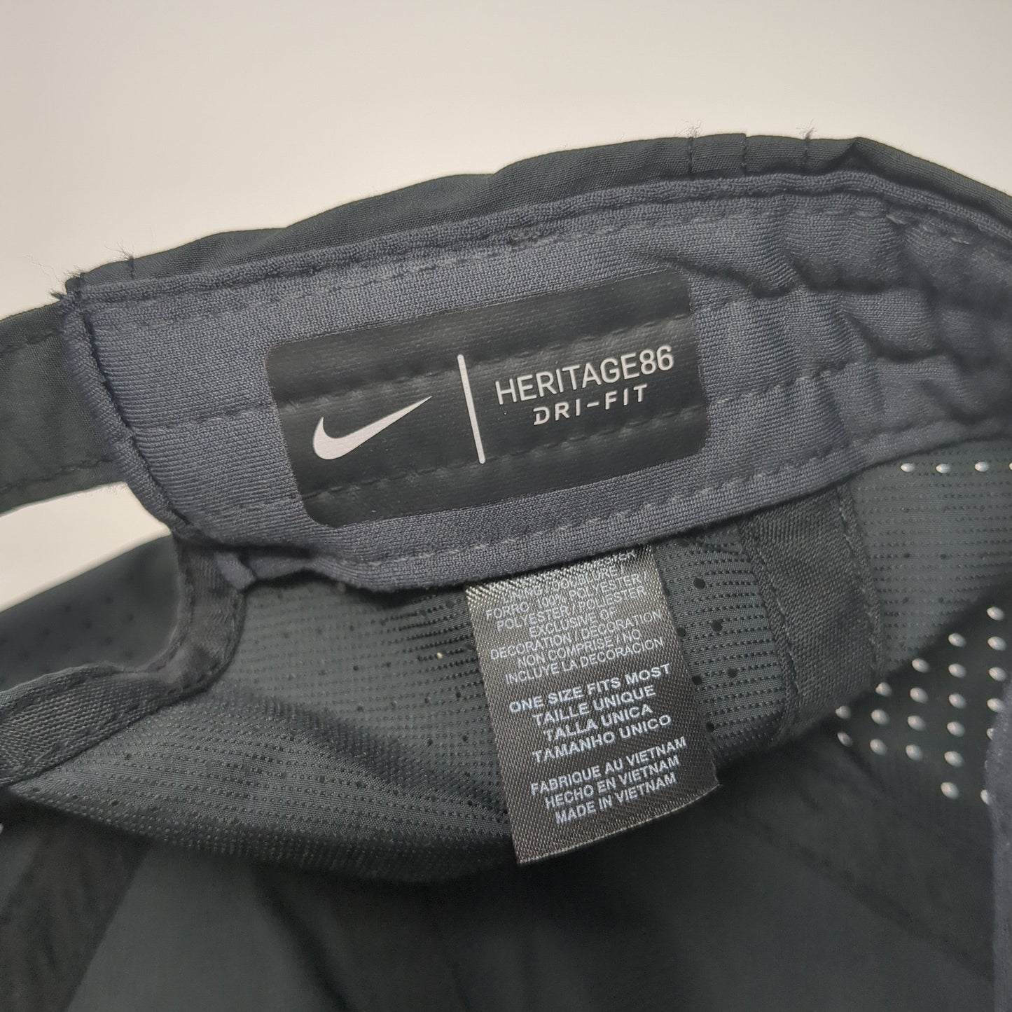 Financial Media Corp Strapback Hat Black One Size Adjustable Nike