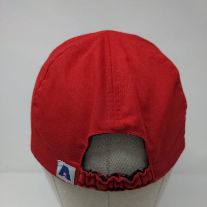 Plantation Golf Club Stretch Fitted Hat Red One Size Solid Embroidered