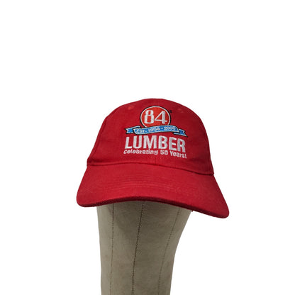 84 Lumber 2006 50 Year Anniversary Strapback Hat Adjustable 58CM Red Embroidered