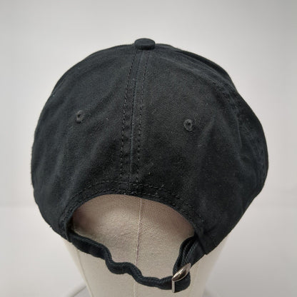 Velocity Slideback Hat Black One Size Adjustable Embroidered 6 Panel Cotton