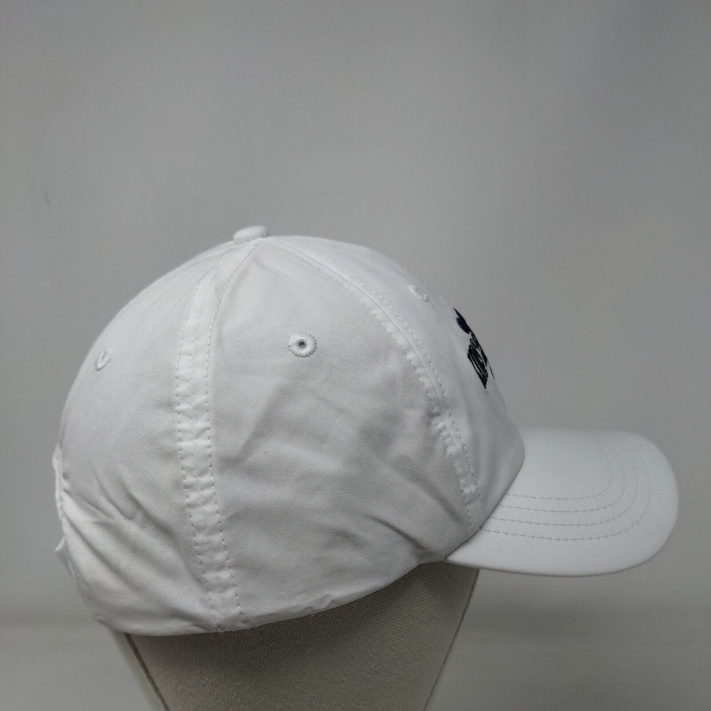 Kids For All Seasons Strapback Hat White One Size Embroidered 6 Panel