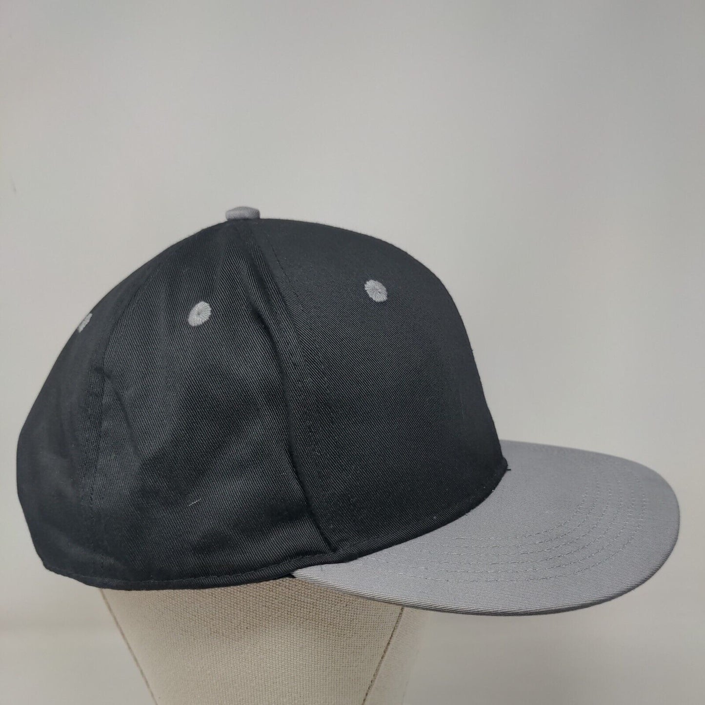 Infinity Snapback Hat Black OSFM Adjustable Colorblock 6 Panel Blank
