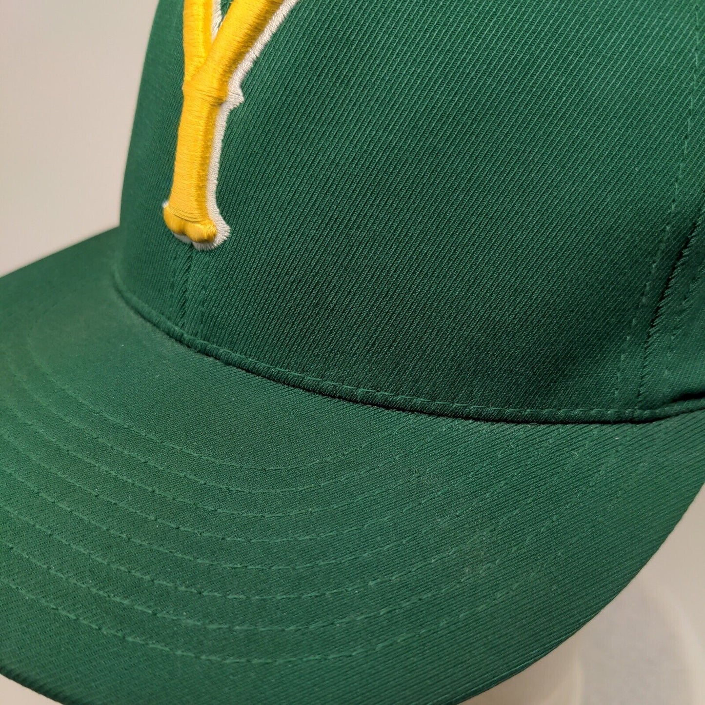 Y Initial Fitted Hat Green L/XL Embroidered Flexfit Yupoong Cap America