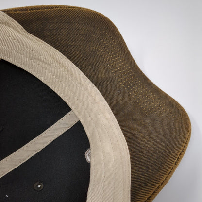 CAT Strapback Mesh Back Trucker Hat Brown OSFA Embroidered Aztec