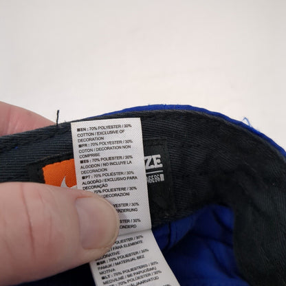 Nike Swoosh Strapback Hat Blue One Size Adjustable Solid Heritage86