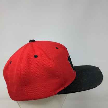 Ring of Fire Snapback Hat Red Black OS Embroidered King Crown Logo Acrylic