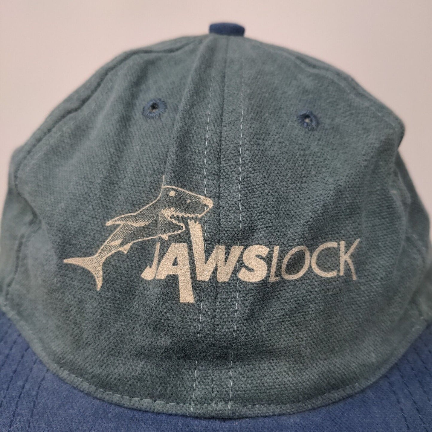 Jaws Lock Men's Snapback Hat Blue OSFA Graphic Logo Great Barrier