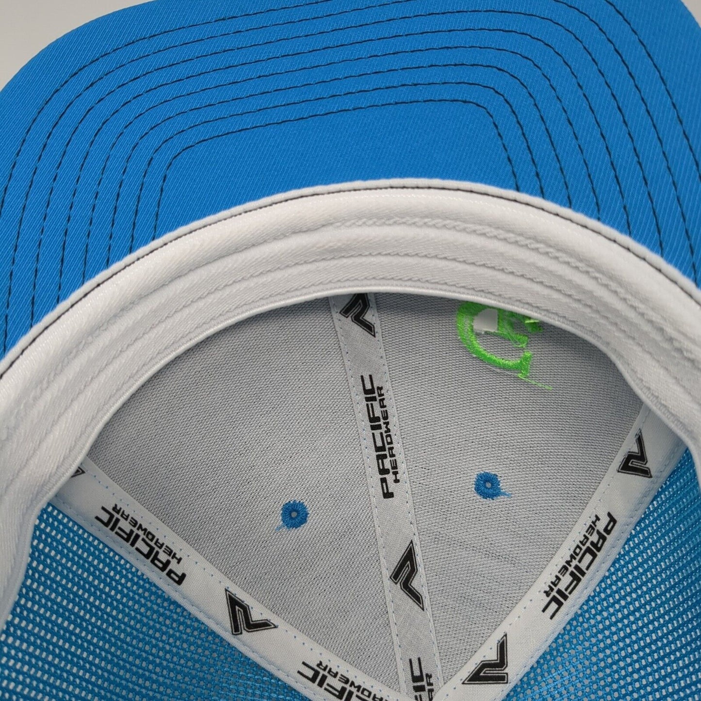 CL Fitted Mesh Back Trucker Hat Multi 7 3/8-8 Colorblock Pacific Headwear