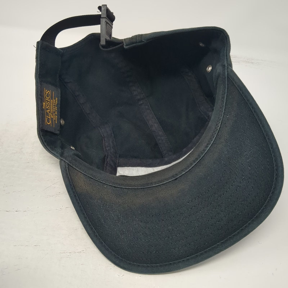 Yupoong 5 Panel Black One Size Tribe Devo Race Team Graffiti Logo Strapback Hat