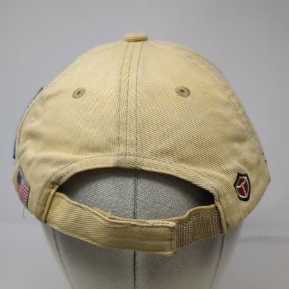 Red Canoe Baseball Cap Beige One Size US Air Service Jet Blast Warning Hat