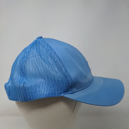 Opal Leather Patch Snapback Trucker Hat Blue One Size Richardson Mesh Back