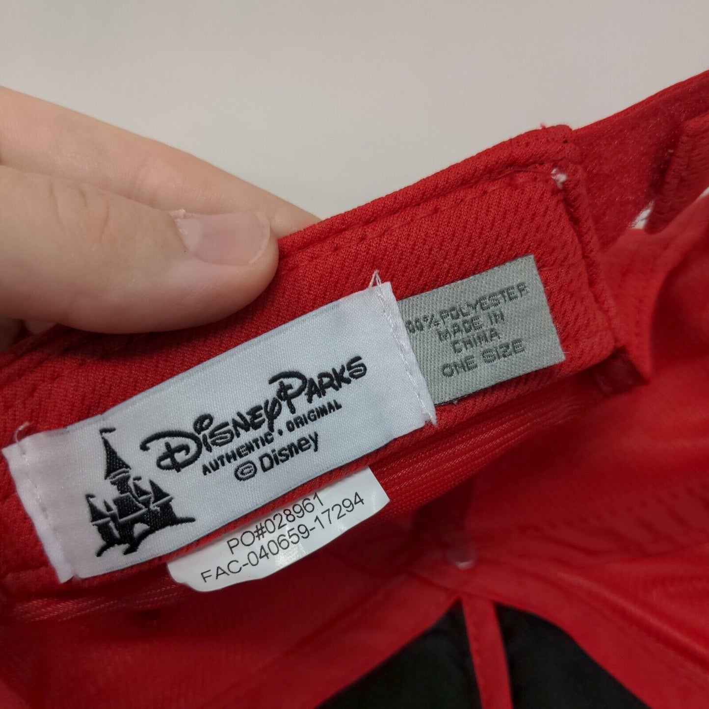 5K Run Disney Minnie Mouse Every Mile is Magic Strapback Hat Red One Size Polka