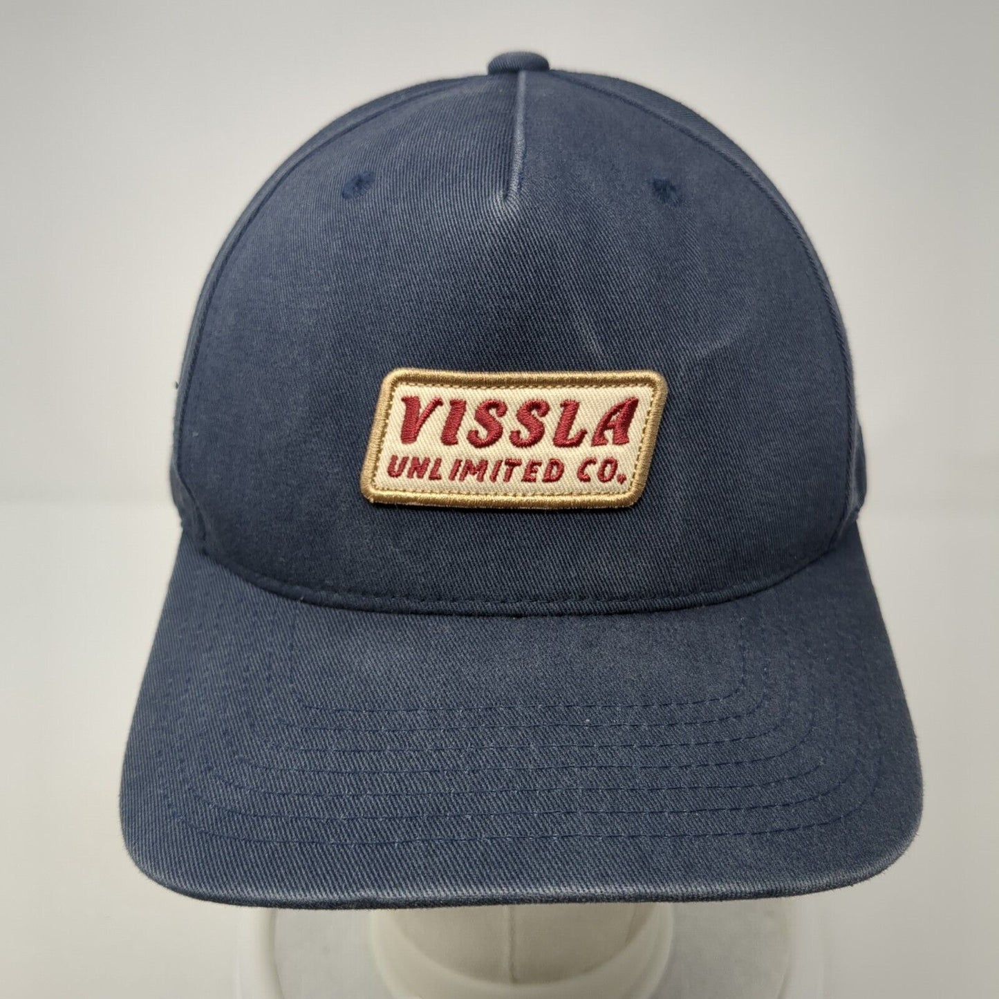 Vissla Unlimited Co. Patch Snapback Hat Blue One Size Adjustable