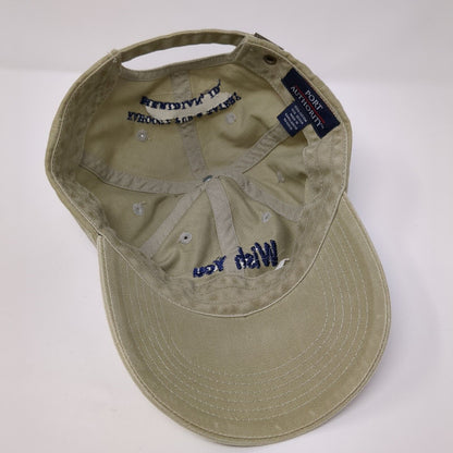Wish You Were Hair Slideback Hat Tan One Size Adjustable Port Authority Cotton