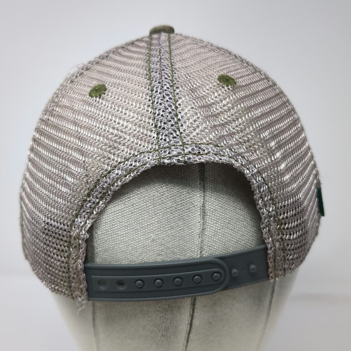 Legacy Trucker Hat Green One Size Camo Mesh Snapback Leather Patch Perigee Group