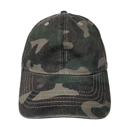 Unbranded Strapback Hat Fatigue Camouflage OSFM Adjustable Vented Holes Blank