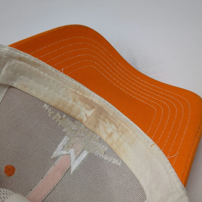 Brewery Branding Co Trucker Hat Orange White OSFM Mesh Snapback McCall Brewing