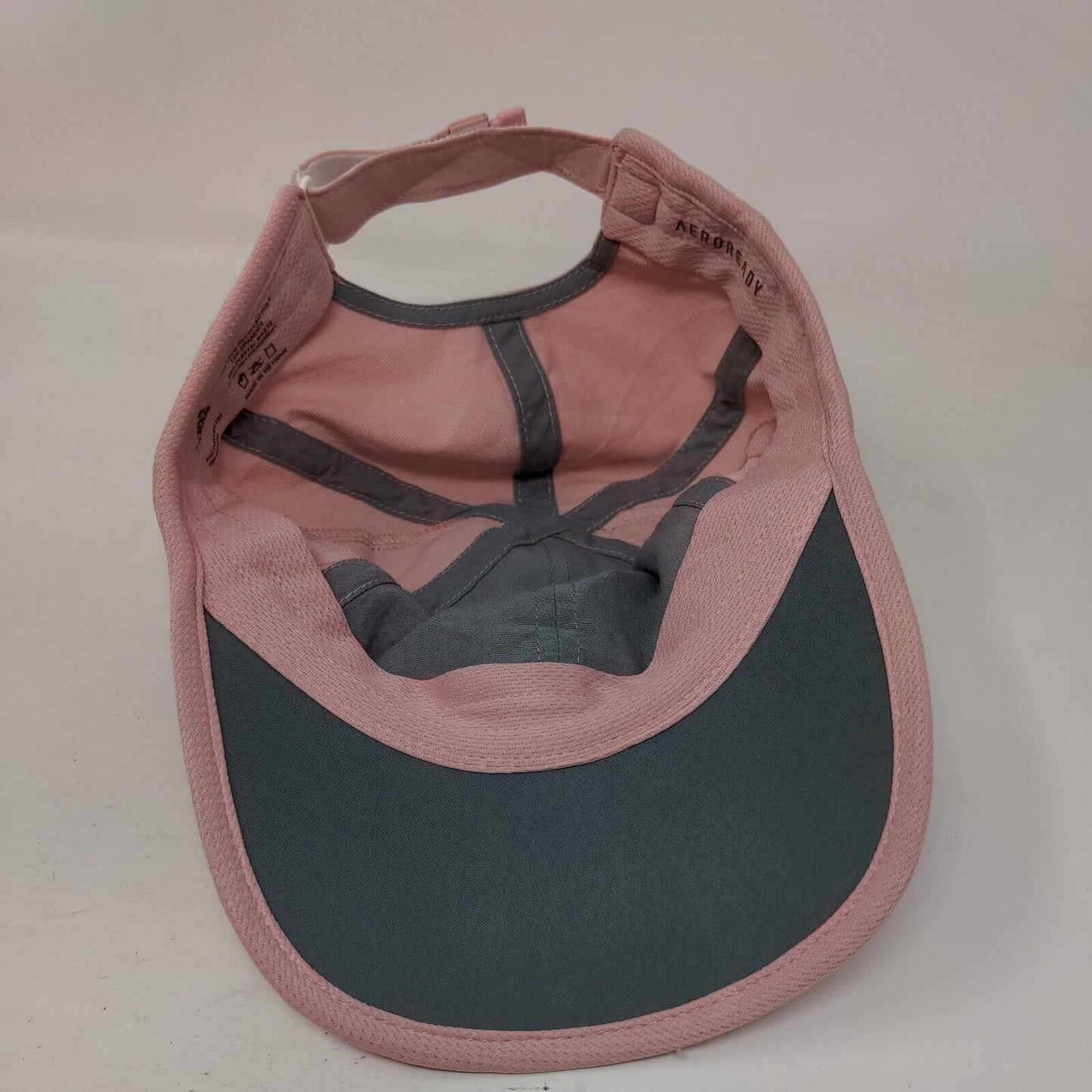 Adidas Aeroready Strapback Hat Pink One Size Adjustable Breathable 6 Panel