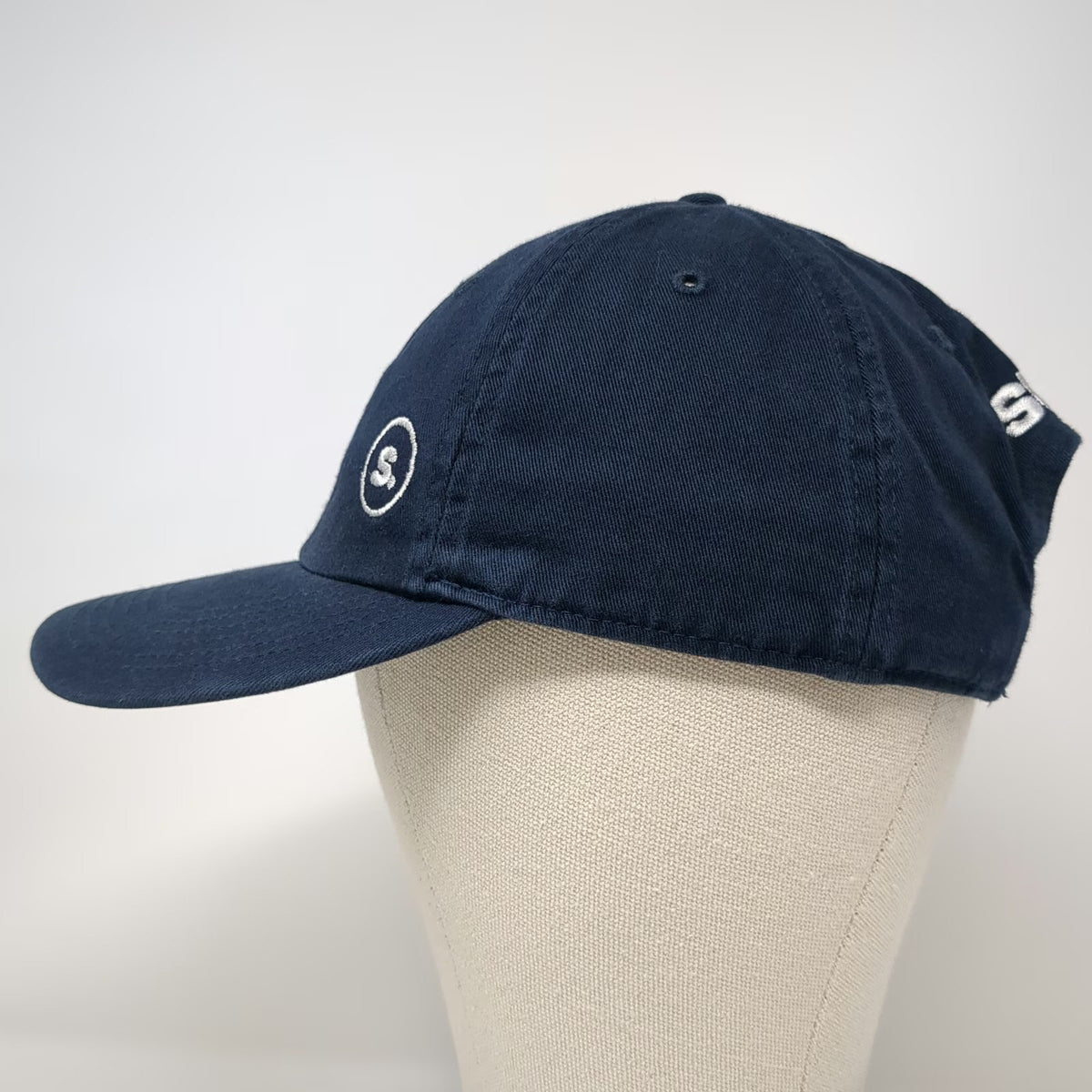 Richardson Baseball Cap Blue L Slideback Cotton SUDS Logo Embroidered Strap Hat