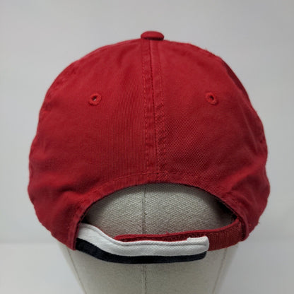 LC Warrior Golf Strapback Hat Red One Size Embroidered Port Authority