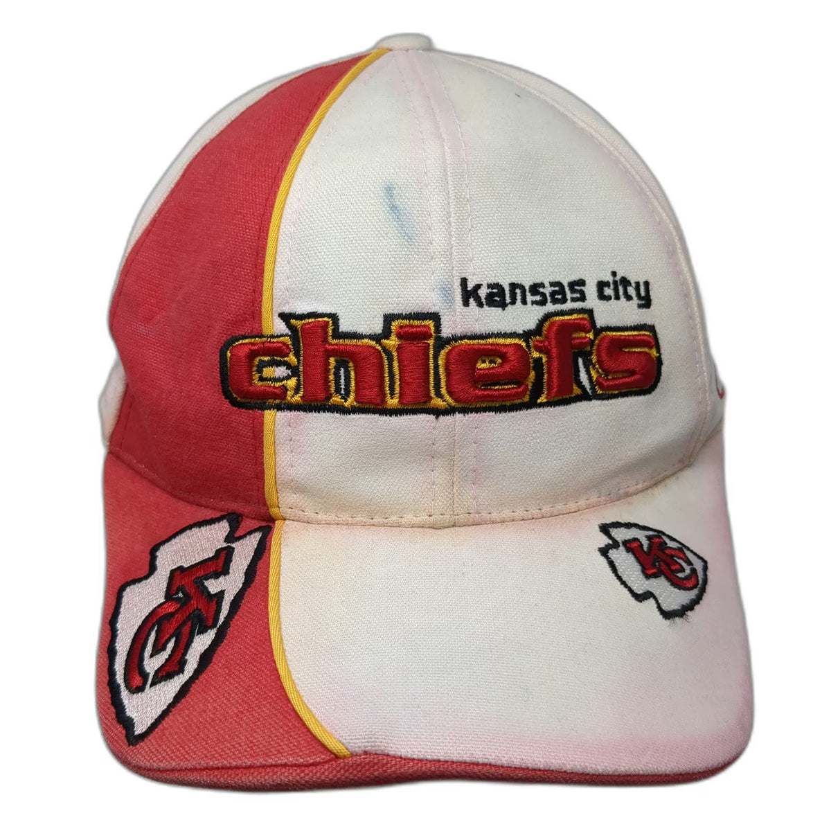 Reebok NFL Kansas City Chiefs White One Size Hat Cap Embroidered Strapback