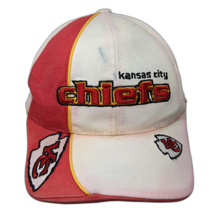 Reebok NFL Kansas City Chiefs White One Size Hat Cap Embroidered Strapback