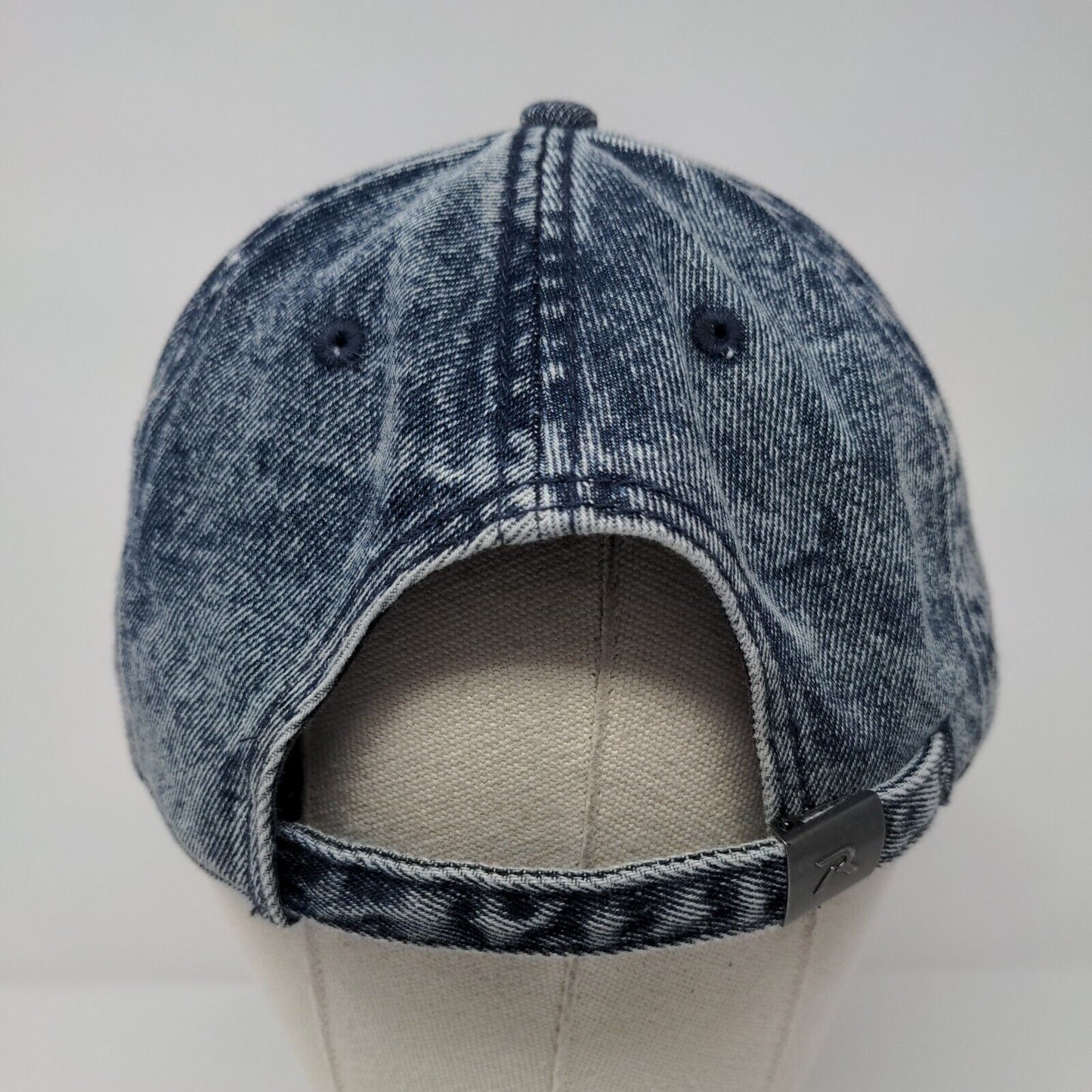 AB Slideback Hat Blue OSFA Adjustable Embroidered 6 Panel Denim Richardson