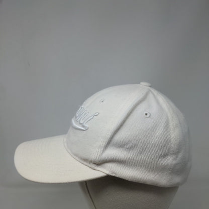 Miami Strapback Hat Cream OSFA Adjustable Embroidered Vent Holes