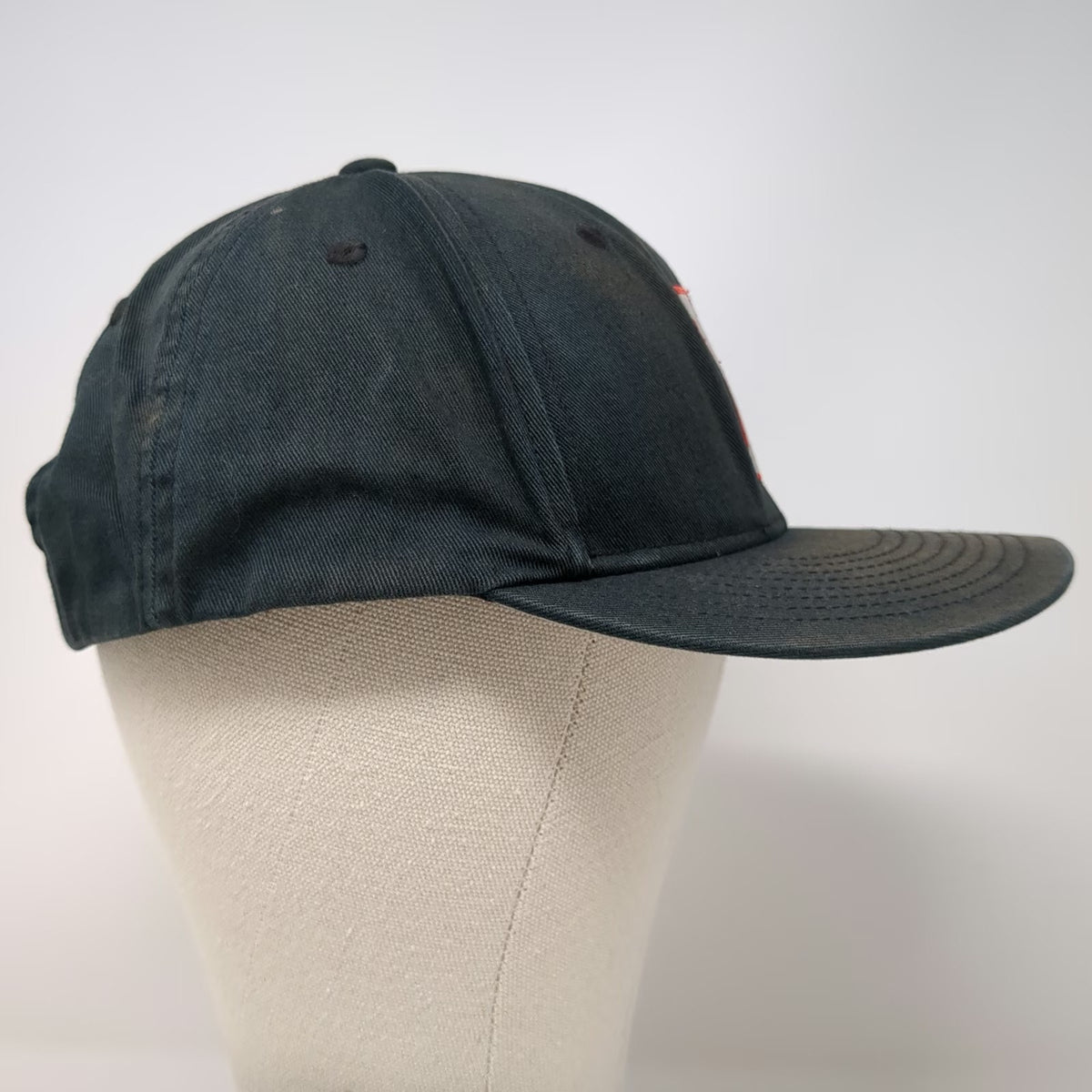 Champro Snapback Black XL Embroidered Letter M Gray Underbrim Sports Hat