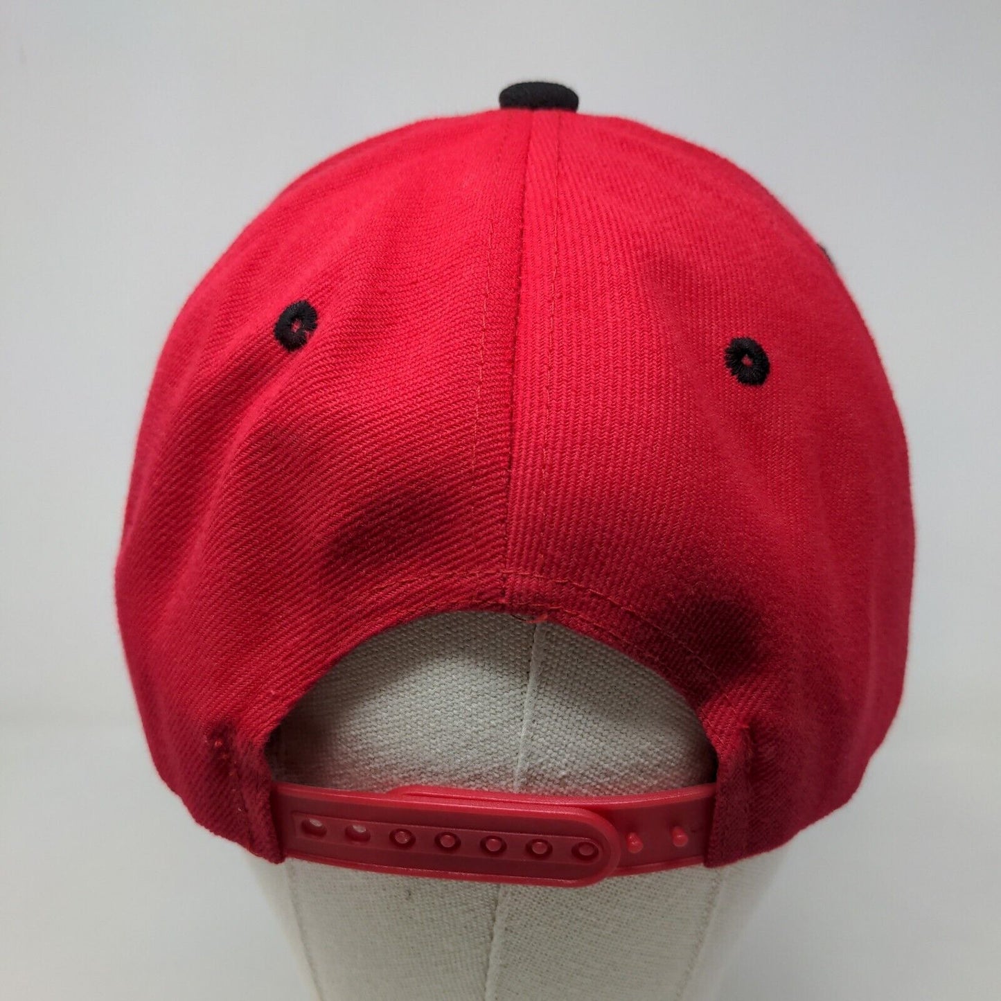 USA Brand Men's Snapback Hat Red Adjustable Embroidered Washington DC Logo