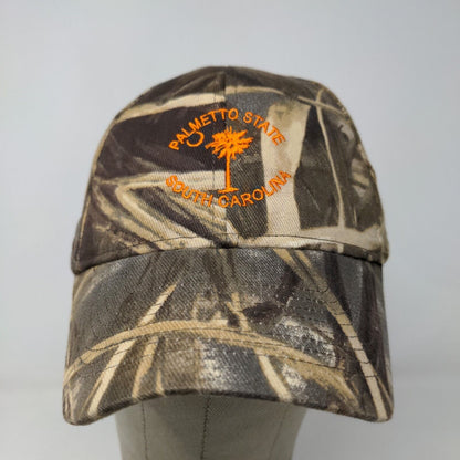 Realtree Men's Strapback Camo Hat Palmetto State South Carolina Embroidered