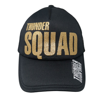 Thunder Squad Snapback Trucker Hat Black OSFA Mesh Back Adjustable