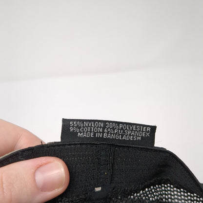 Pacific Headwear Fitted Trucker Hat Black 7 3/8-8 Embroidered Letter K