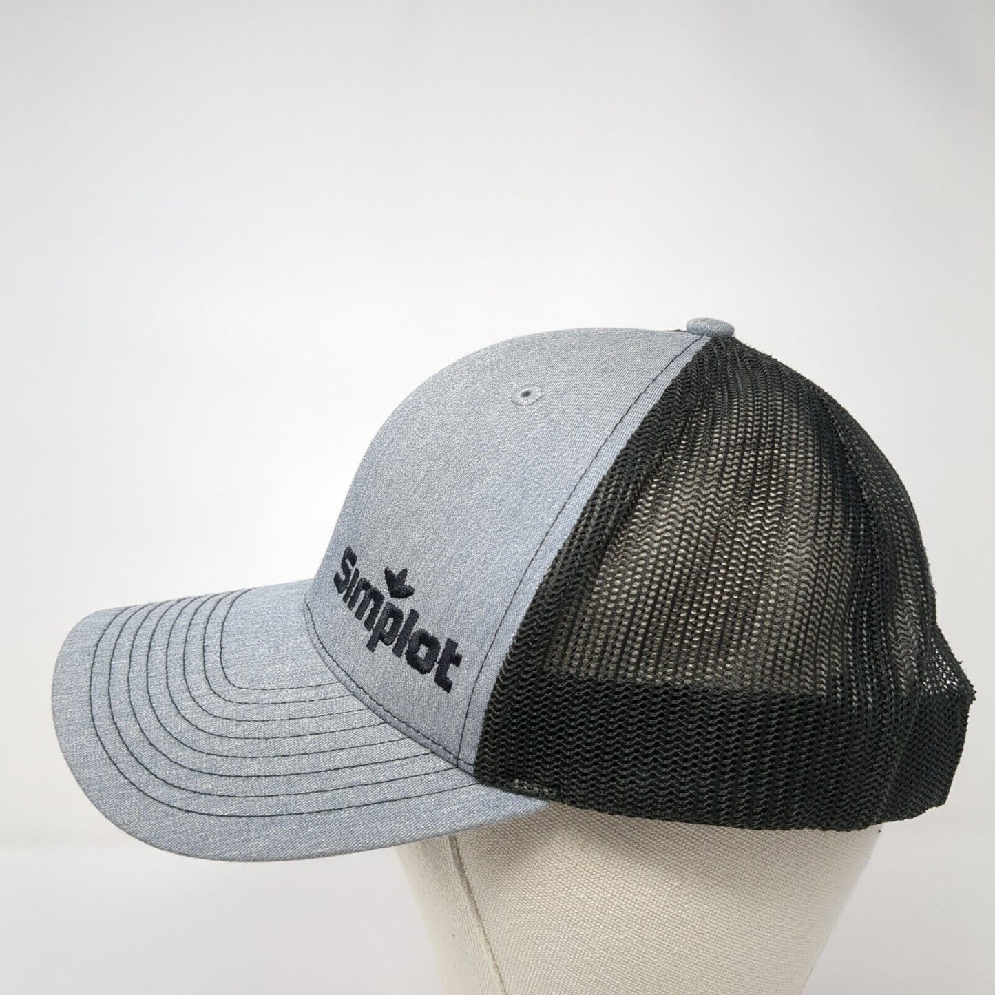 Simplot Preferred Grower Snapback Trucker Hat Gray One Size Mesh Back