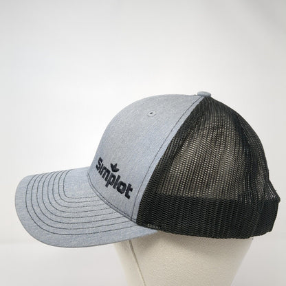 Simplot Preferred Grower Snapback Trucker Hat Gray One Size Mesh Back