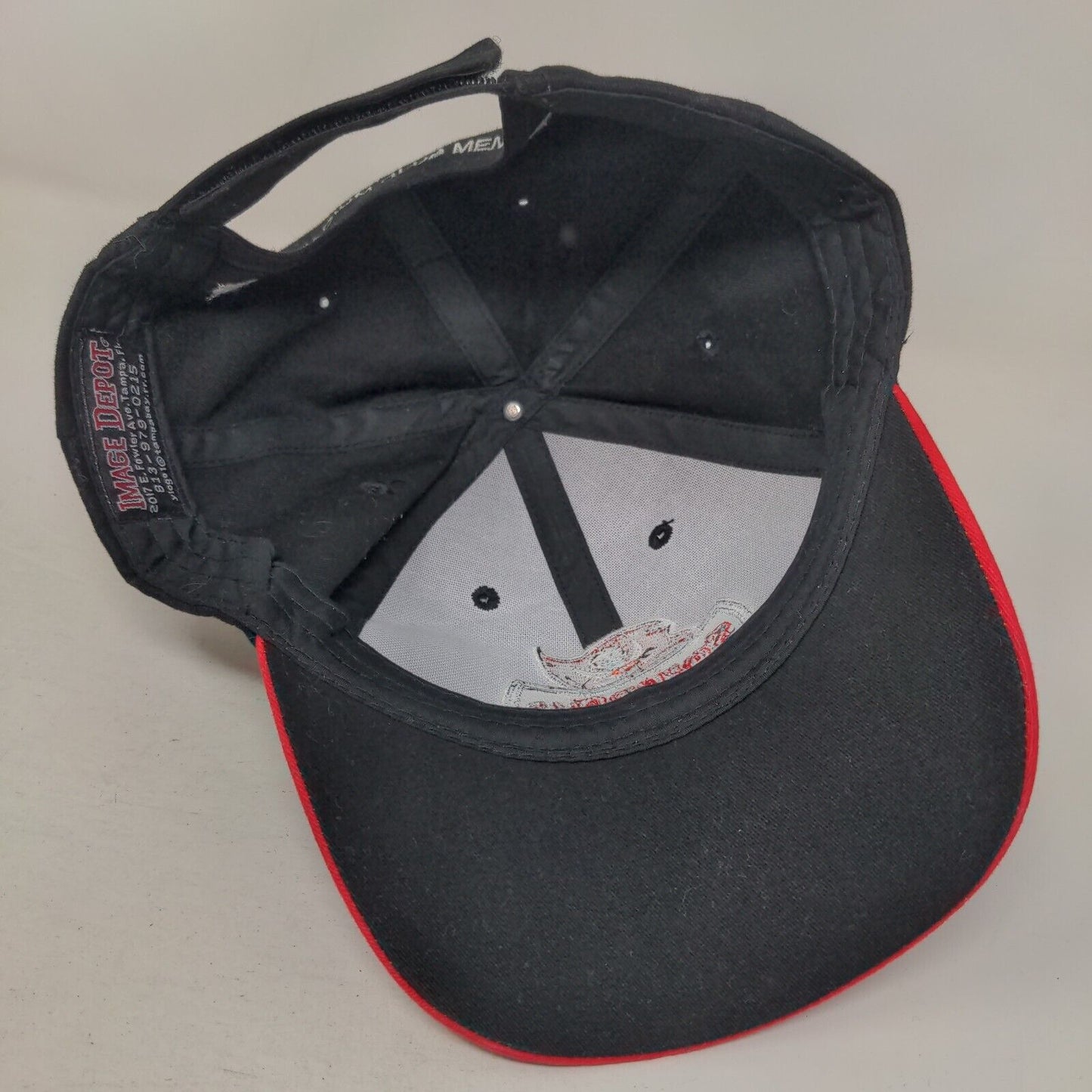 Tampa Bay Buccaneers Stadium Club Strapback Hat Black Embroidered Logo NFL