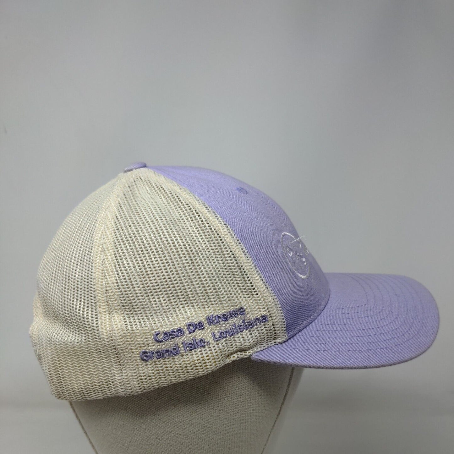 Evers & Sons Snapback Mesh Back Trucker Hat Purple M/L Colorblock