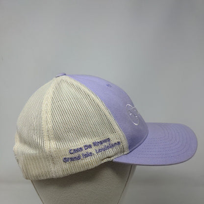 Evers & Sons Snapback Mesh Back Trucker Hat Purple M/L Colorblock