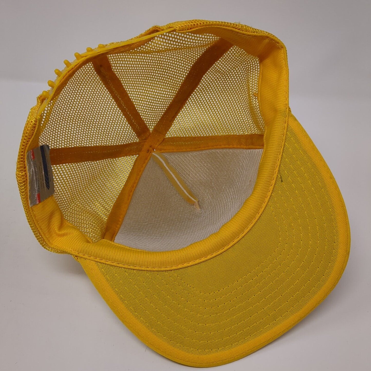 Black Rock RV Park Snapback Trucker Hat Yellow OS Adjustable Mesh Rope San Sun