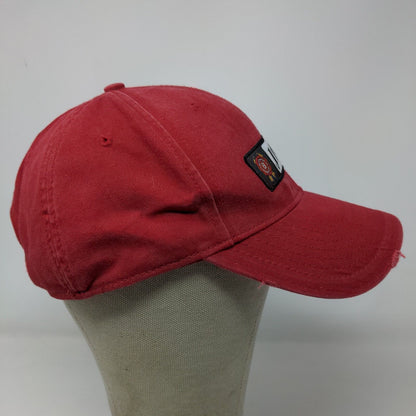 Jim Beam Men's Slideback Hat Red Size OSFA Embroidered Patch Logo Beer