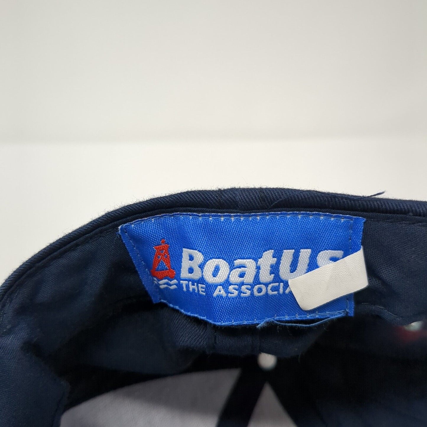 Boat U.S. Since 1966 Strapback Baseball Cap Blue One Size Adjustable Patriotic