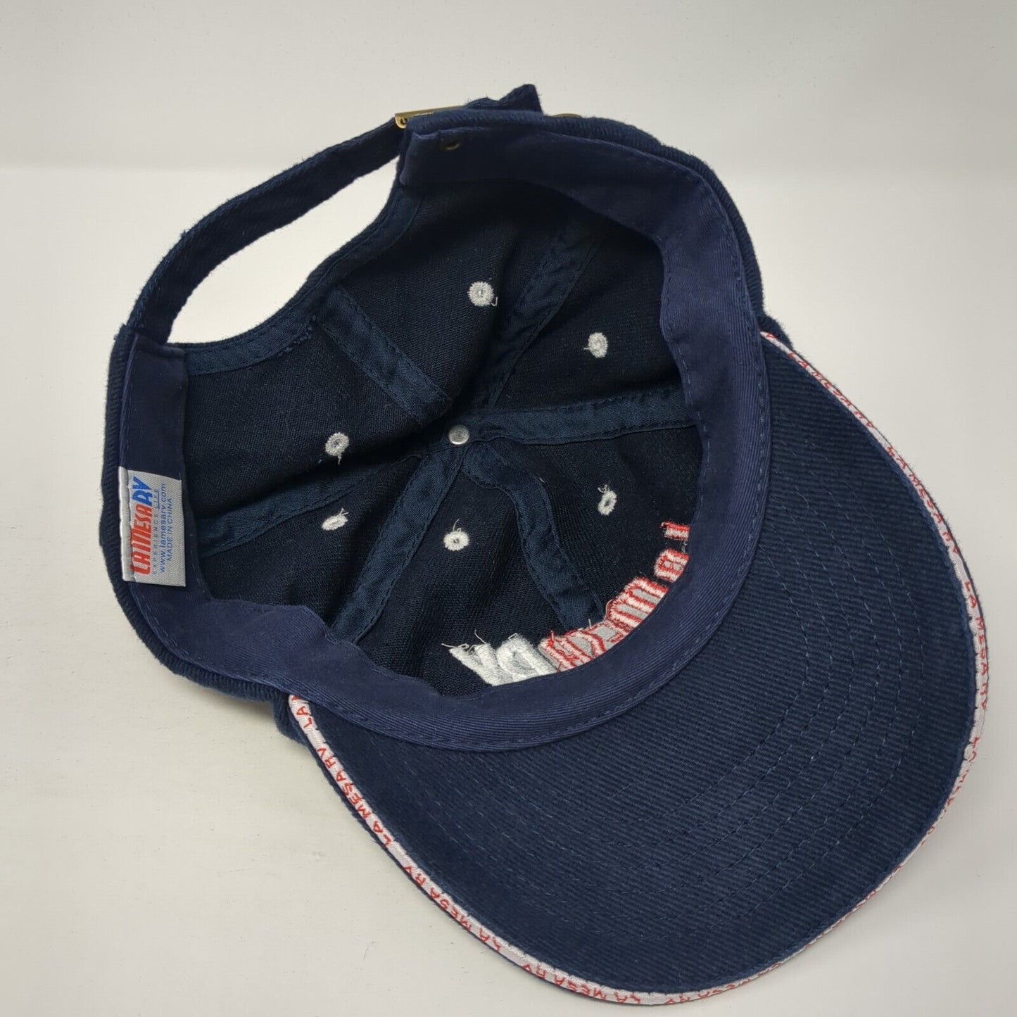 LaMesa RV Experience Life Slideback Baseball Cap Blue OS Adjustable 6 Panel