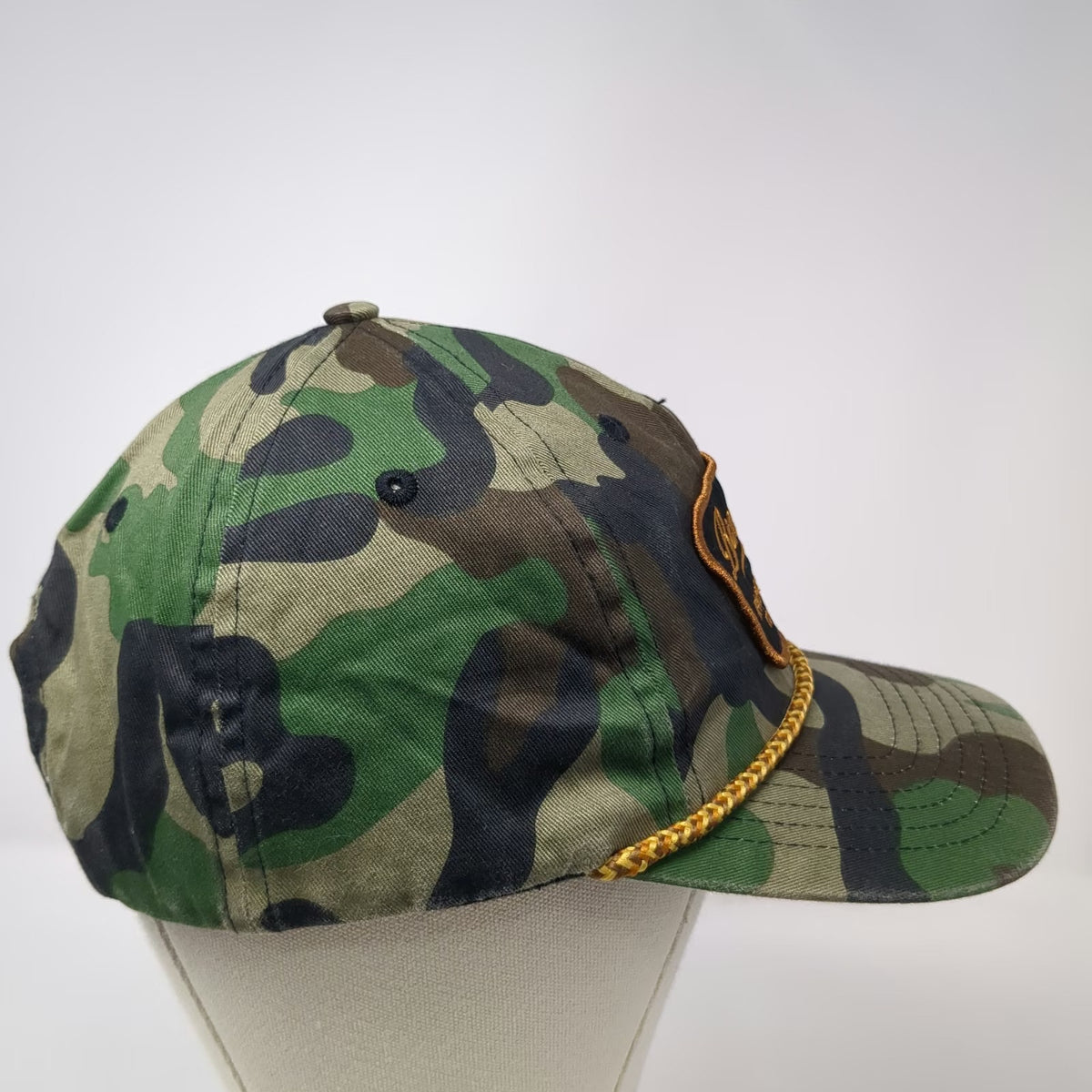 Benchmade 5 Panel Green One Size Hat Knife Company Gold Rope Snapback Camo