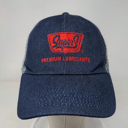 SuperS Premium Lubricants Snapback Trucker Hat Blue OS Adjustable Mesh Back