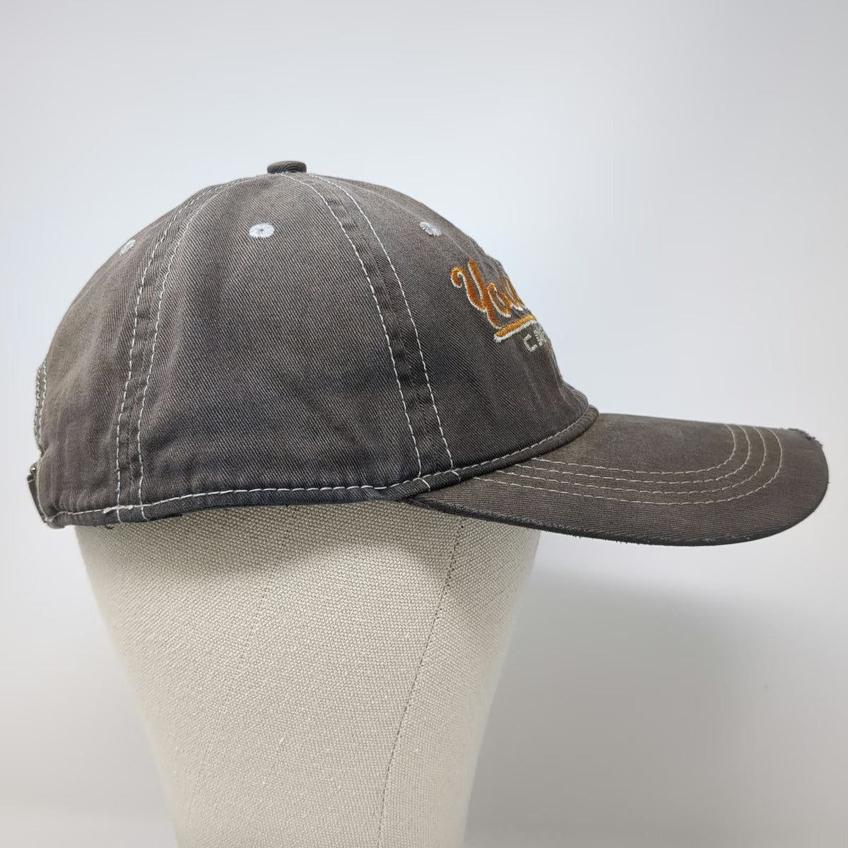 Prairie Mountain Gray One Size Baseball Cap Hat Yosemite California Distressed