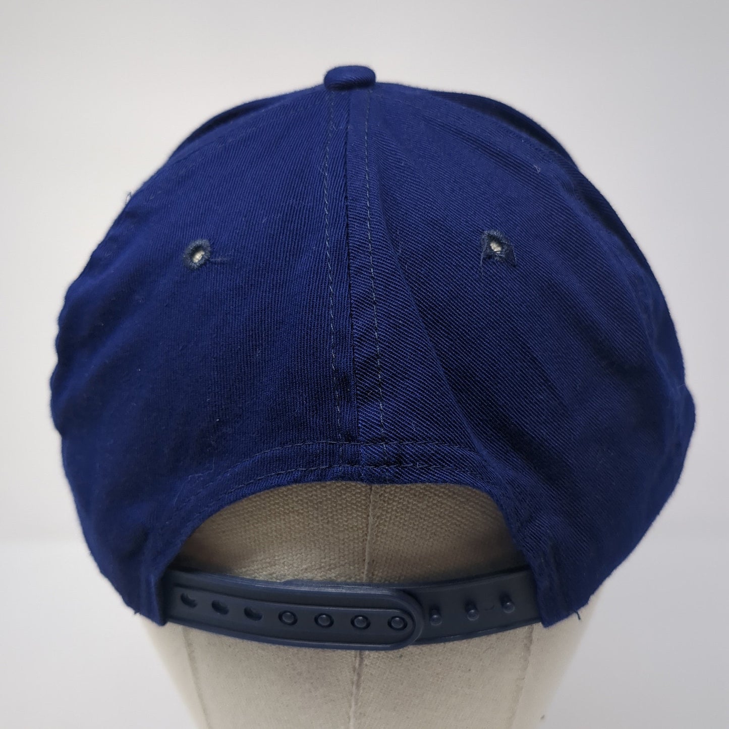 Port Angeles Snapback Hat Blue One Size Adjustable Embroidered Triangle