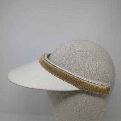 Liz Claiborne Sun Visor Hat White One Size Adjustable Lightweight Blank