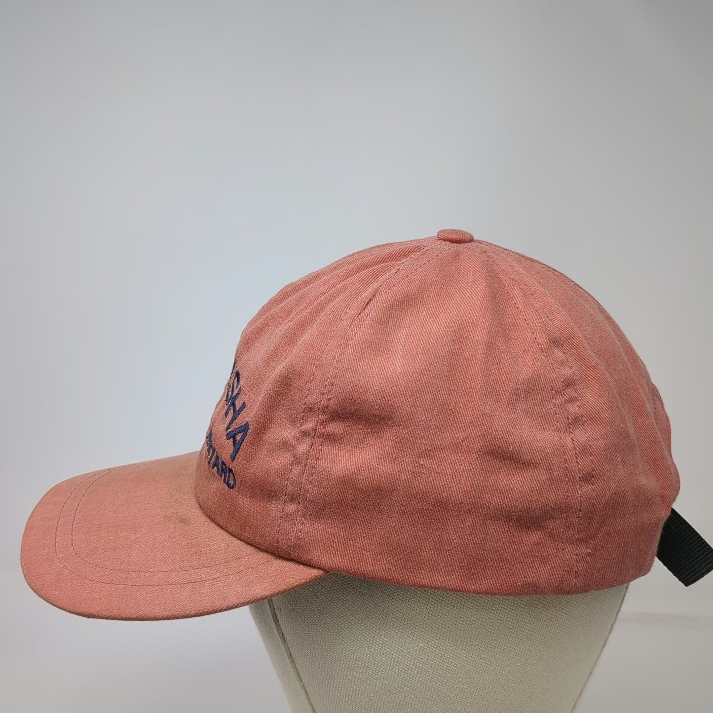 New England Cap Red One Size Baseball Menemsha Marthas Vineyard Made in USA Hat