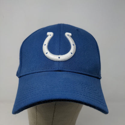 Reebok NFL Men's Fitted Hat Blue Size M/L Embroidered Indianapolis Colts Logo